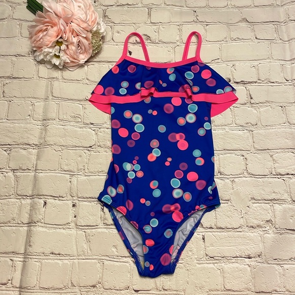 🌸 Lands’ End Polka Dot One Piece Swim Suit - Picture 1 of 6